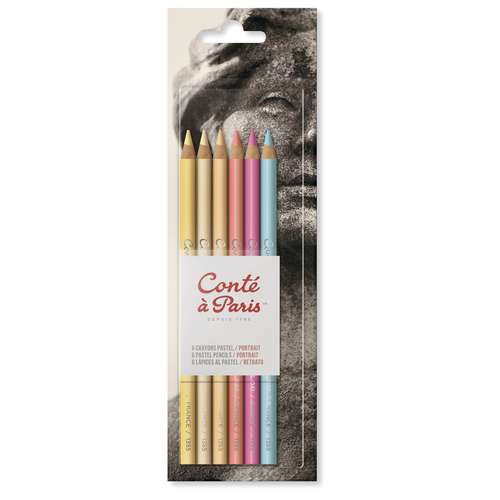 Conté à Paris™ | pastel pencil set — 6 portrait pencils 
