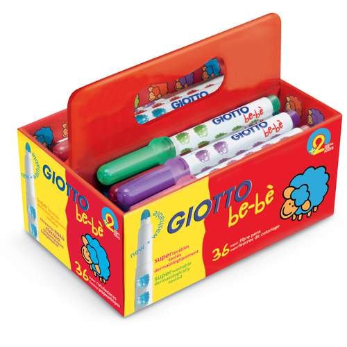 GIOTTO | be-bè super Fibre Pens — school set of 36 
