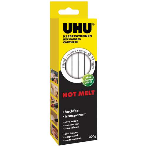 UHU® | Hot Glue Gun Replacement Cartridges HT 80 — 10 sticks 