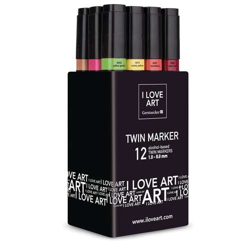 I Love Art Twin Marker Sets 