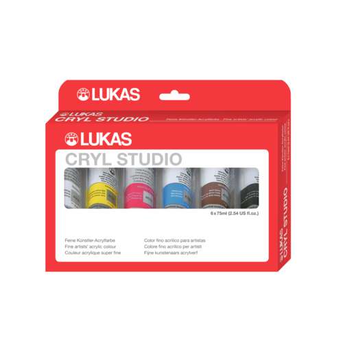 LUKAS | CRYL STUDIO set — 6 x 75 ml tubes 