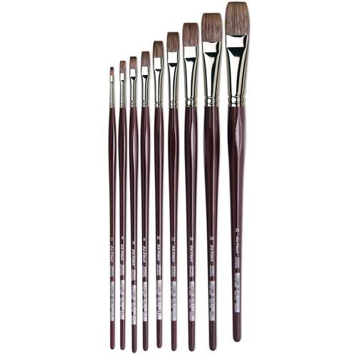 Da Vinci Grigio Series 7195 Flat Synthetic Brushes 