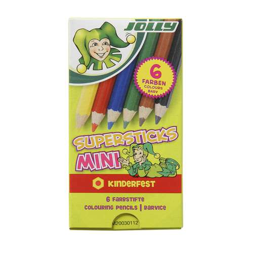 JOLLY | Supersticks Mini Crayons — packs of 6 