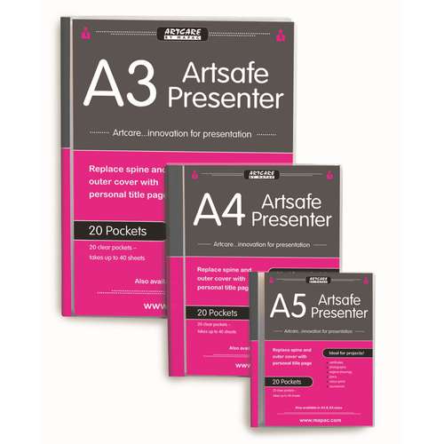 ARTCARE | MAPAC Artsafe Presenter Books — 20 fixed sleeves 