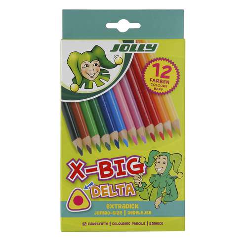 JOLLY | X-BIG Delta Crayons — pack of 12 