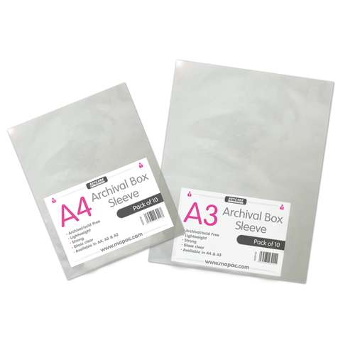 ARTCARE | MAPAC Archival Protective Sleeves — packs of 10 