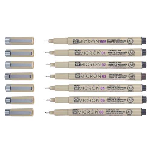 Sakura Pigma Micron Precision Pens 