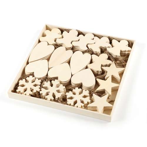 Wooden Christmas Tree Decorations 