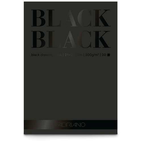 FABRIANO® | BLACK BLACK Paper pads — 300 gsm 