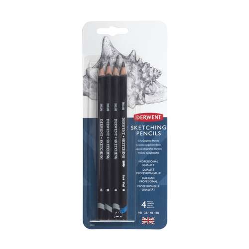 DERWENT | SKETCHING PENCILS Blister Pack — 4 pencils 