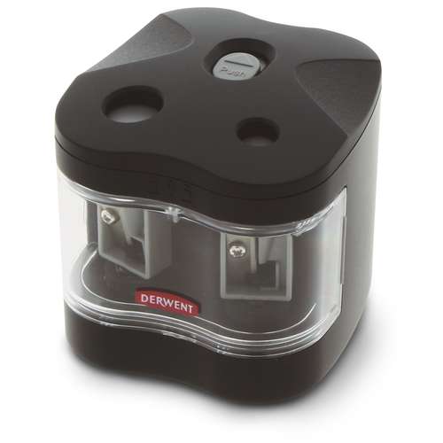 Derwent Battery Operated Twin Hole Pencil Sharpener 