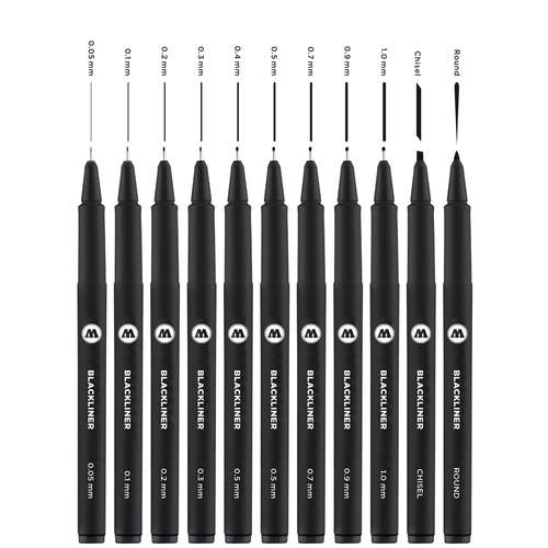 Molotow Basic Blackliner Pens 