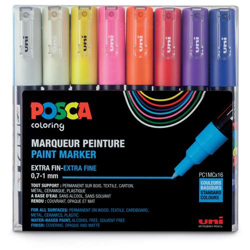 uni | POSCA Paint Marker set PC1MC — Standard Colours 