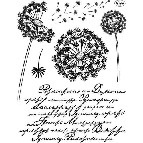 VIVA DECOR | Silicone Stamp "Dandelions" pack — 6 sheets 