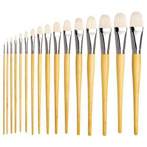 da Vinci | MAESTRO Series 7400 Filbert Brushes — long handles 