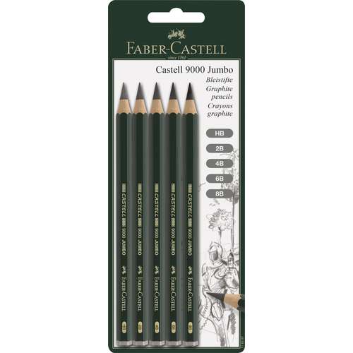 Faber-Castell 9000 Jumbo Pencil Pack 