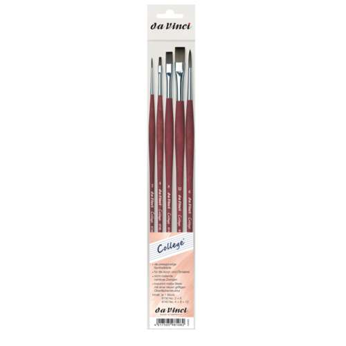 da Vinci | COLLEGE® brushes — Set of 5 ○ synthetic hair 