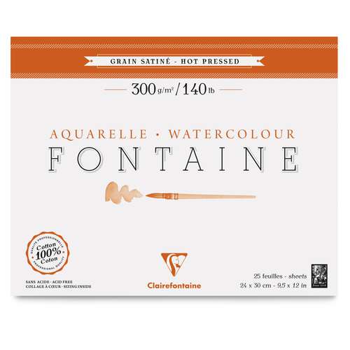 Clairefontaine Fontaine Watercolour Paper 300gsm 