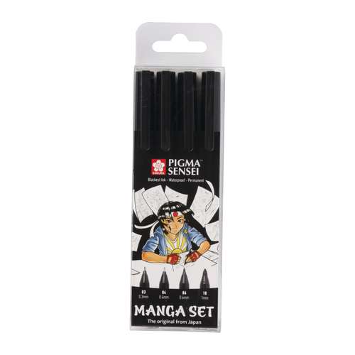 SAKURA | PIGMA™ SENSEI MANGA Set — 4 pens 