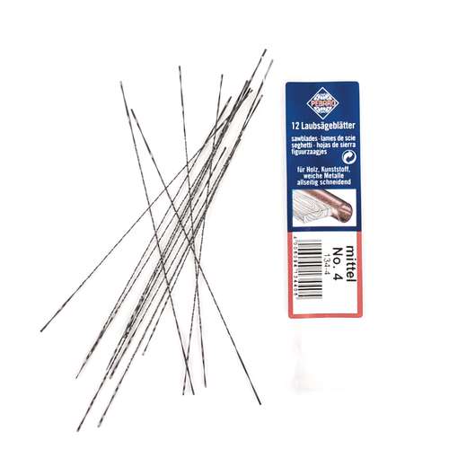 PEBARO | Fretsaw Blades for Wood — pack of 12 