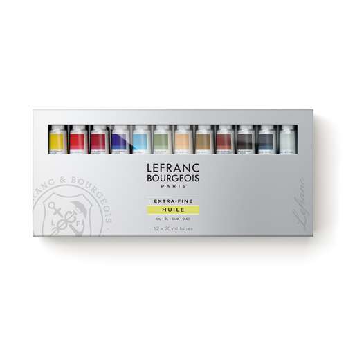 Lefranc & Bourgeois Extra Fine Oil Paint Set of 12 Tubes 