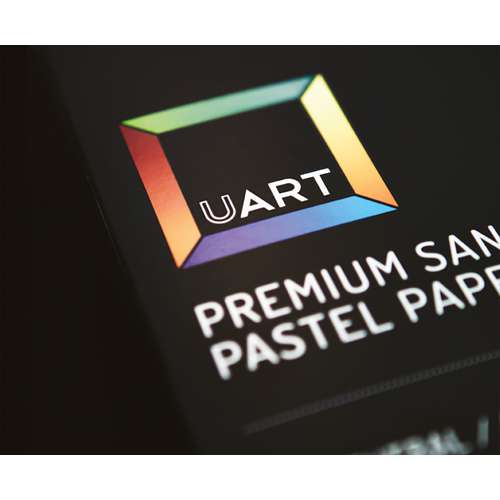 UArt Premium Sanded Pastel Paper Board - 16 x 20, Neutral, 500 Grit 