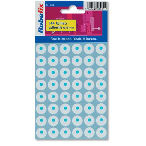 Esselte® | Rubafix Hole Reinforcers —sheet of 144 
