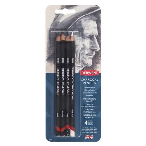 DERWENT | CHARCOAL Pencil set — 4 pencils 