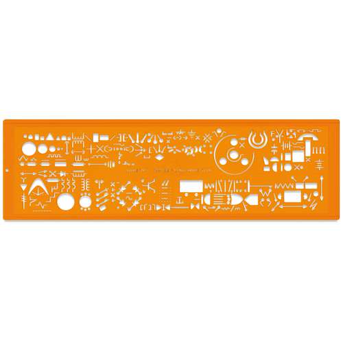 MINERVA | Electrograph Stencil No 13a — transparent orange 