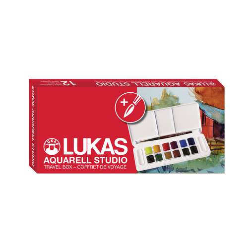 LUKAS | Aquarell Studio Travel Box — 12 half pans 