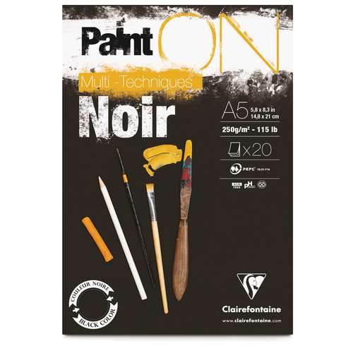 Clairefontaine Paint'On Noir Paper 