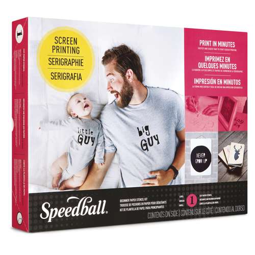 Speedball® | SCREEN PRINTING Beginner Paper Stencil Kit — 7 pieces 