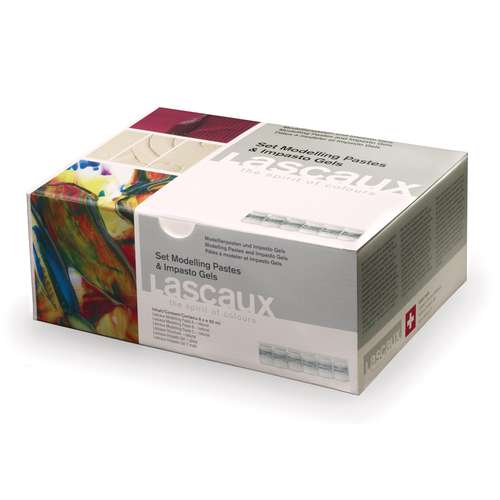 Lascaux | Modelling Paste & Impasto Gel set — 6 x 50 ml jars 