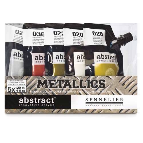 SENNELIER | abstract® metallic colours ACRYLIC set — 5 x 120 ml 
