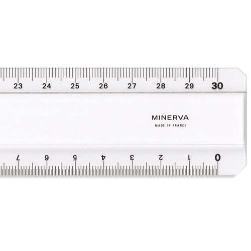 Double Bevelled Minerva Rulers 