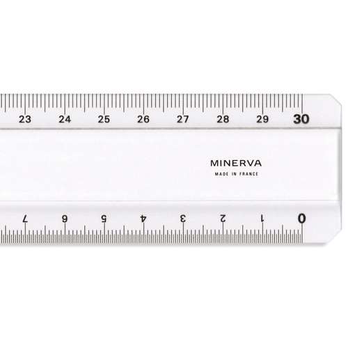 MINERVA | Double Bevelled Rulers — premium acrylic 