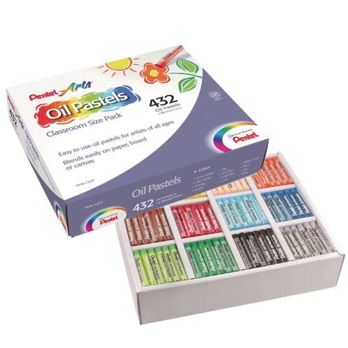 Pentel Arts® | Oil Pastel Classroom pack — 432 pastels 
