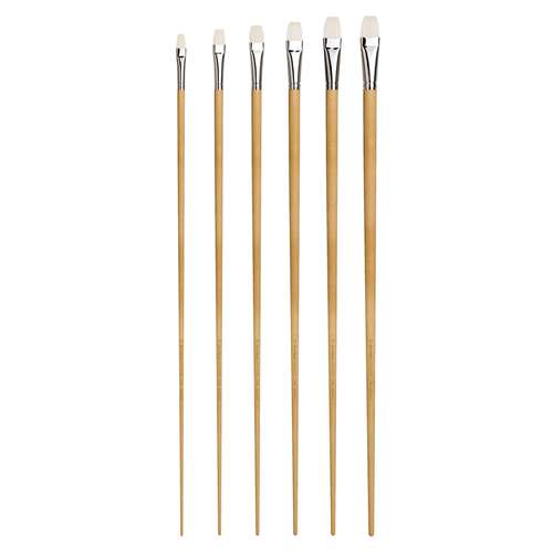 da Vinci | MAESTRO Series 7106 Flat Brushes — 60 cm handles 