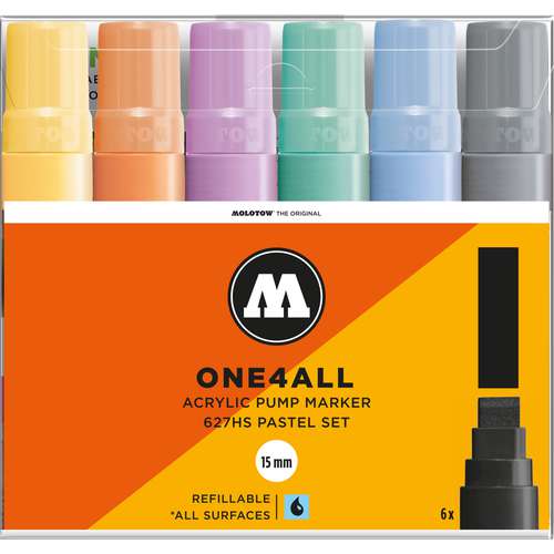 Molotow One4All Pumpmarker Pastel Set 627HS 