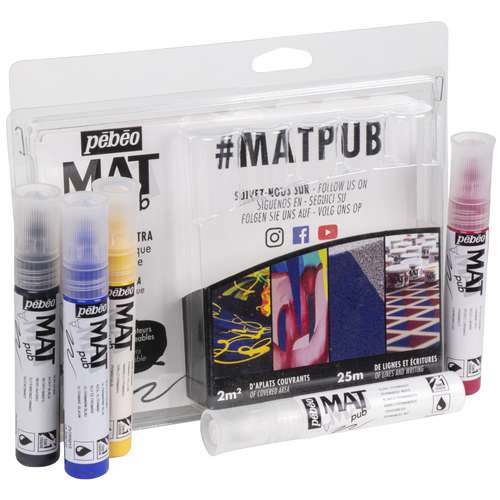 Pébéo Mat Pub Acrylic Liner Set 