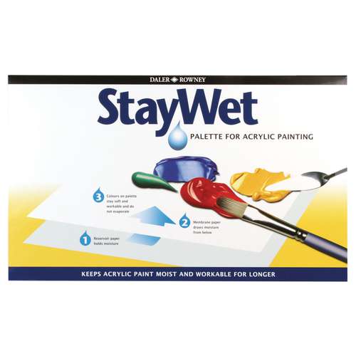 DALER-ROWNEY | Acrylic Stay Wet Palette — refillable 