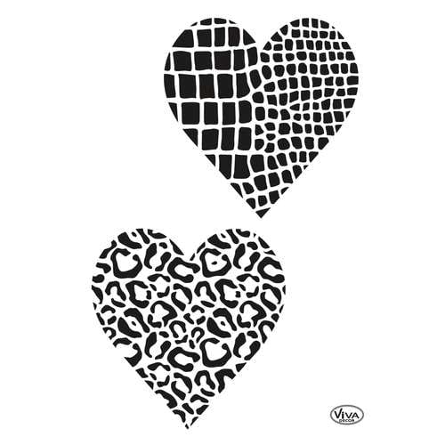 ViVA DECOR® | Universal Stencil — Hearts 