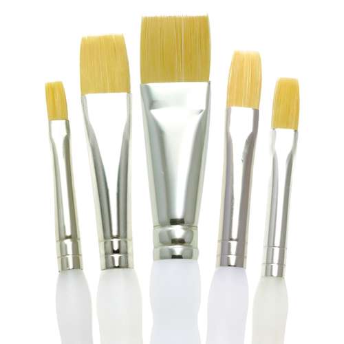 Royal & Langnickel® | SOFT-GRIP™ Flat Brush Set — 5 brushes 