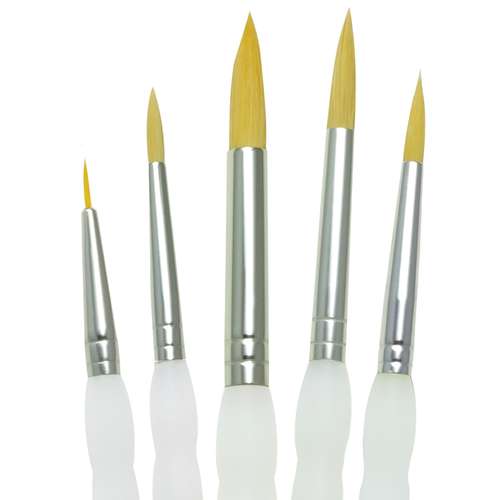 Royal & Langnickel® | SOFT-GRIP™ Round Brush Set — 5 brushes 