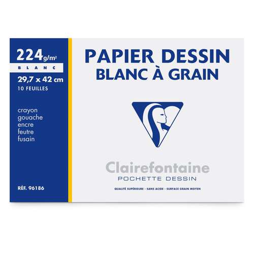 Clairefontaine Drawing Paper 'Blanc À Grain' 