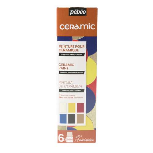 pébéo | ceramic CERAMIC PAINT set — 6 x 20 ml jars 