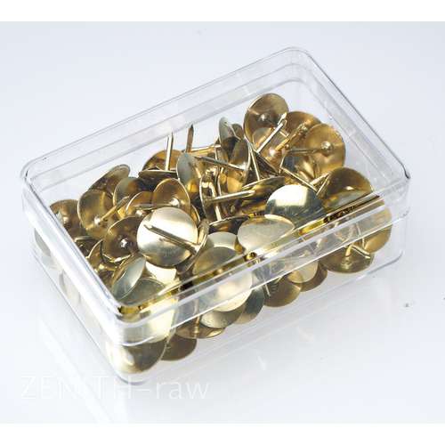 Brass Drawing Pins — pack of 100 