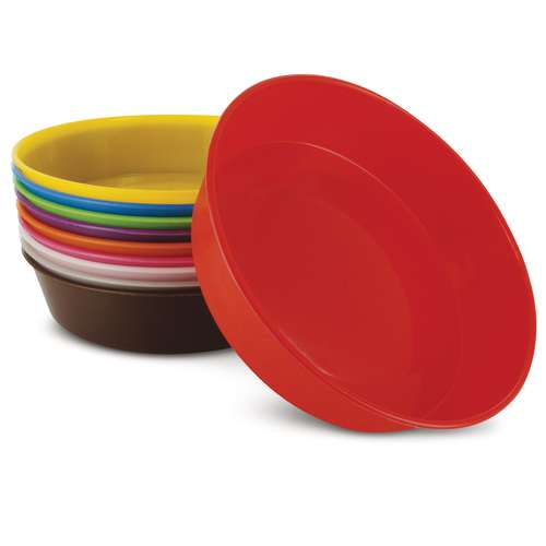 Coloured Paint Bowls — 10 assorted colours 