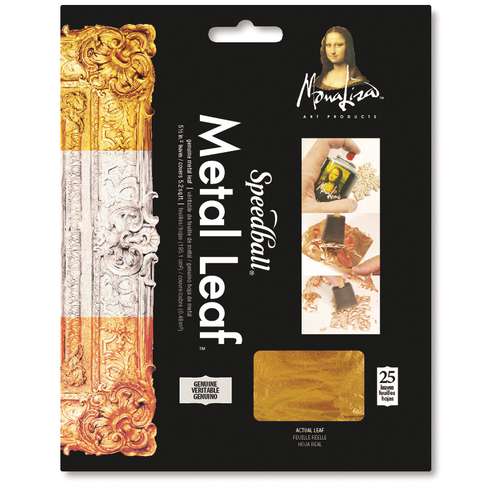 Speedball® | Mona Lisa Genuine Metal Leaf sheets — packs of 25 