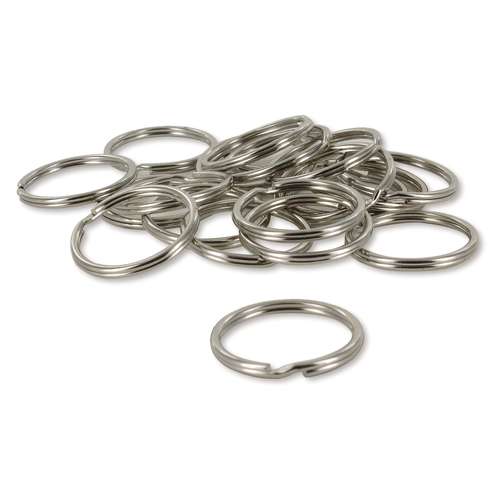 Metal Keyring Split Rings — pack of 20 
